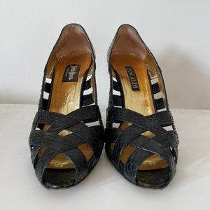 Snakeskin Heels by  Pancaldi for Neiman Marcus 8.5